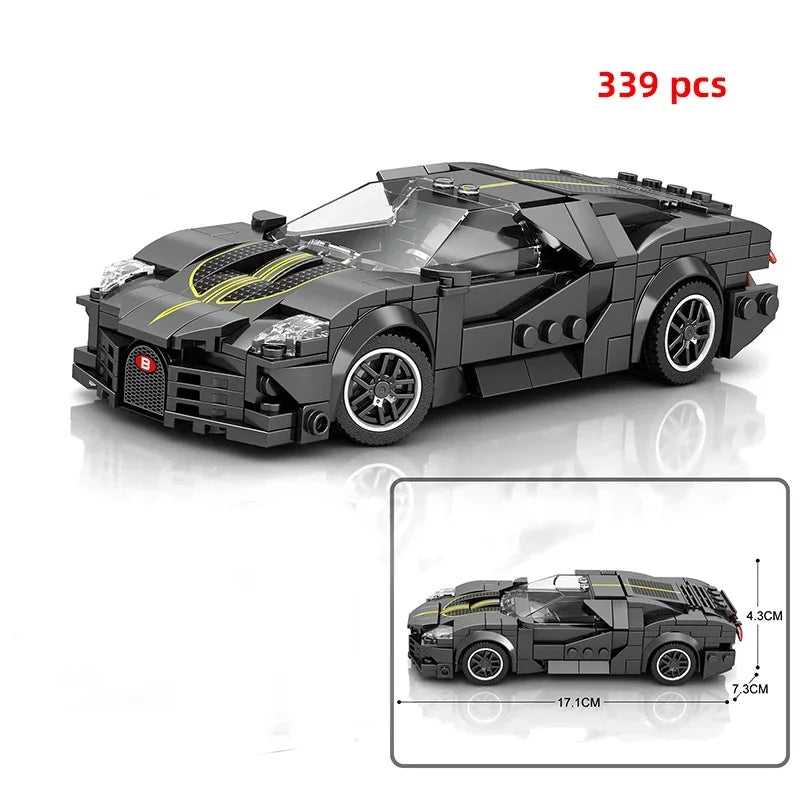 Speed Champions Series Racing Sports Vehiclea Technique Car Supercar Building Blocks Set Bricks Classic MOC Model Toys For Kids