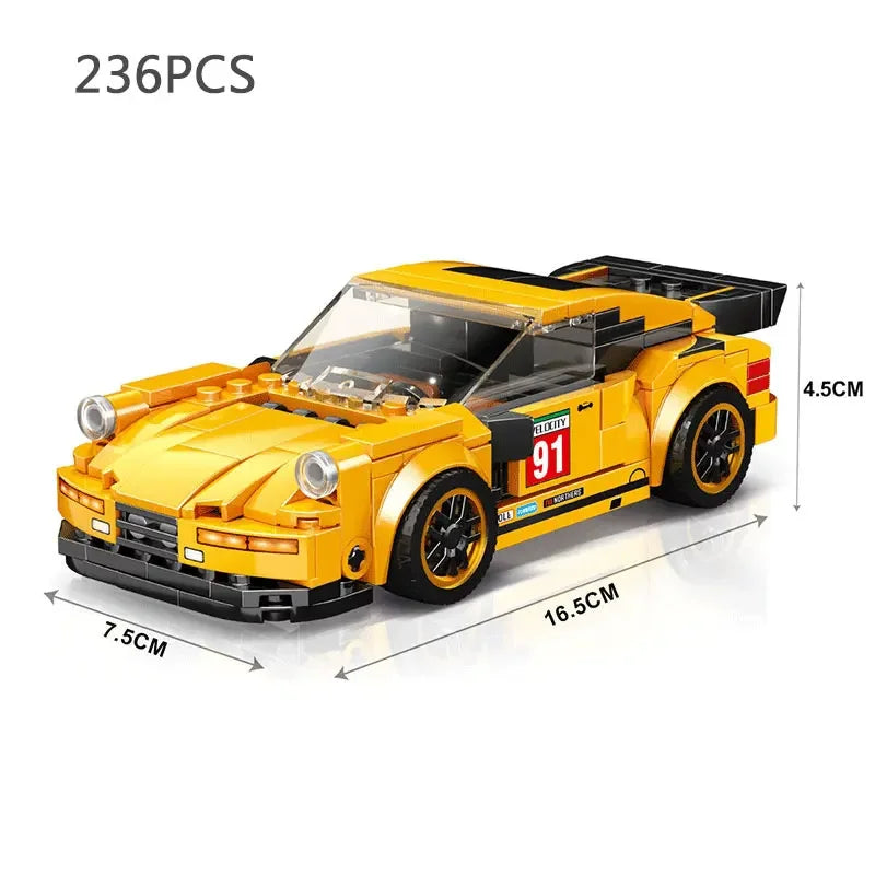 Speed Champions Series Racing Sports Vehiclea Technique Car Supercar Building Blocks Set Bricks Classic MOC Model Toys For Kids