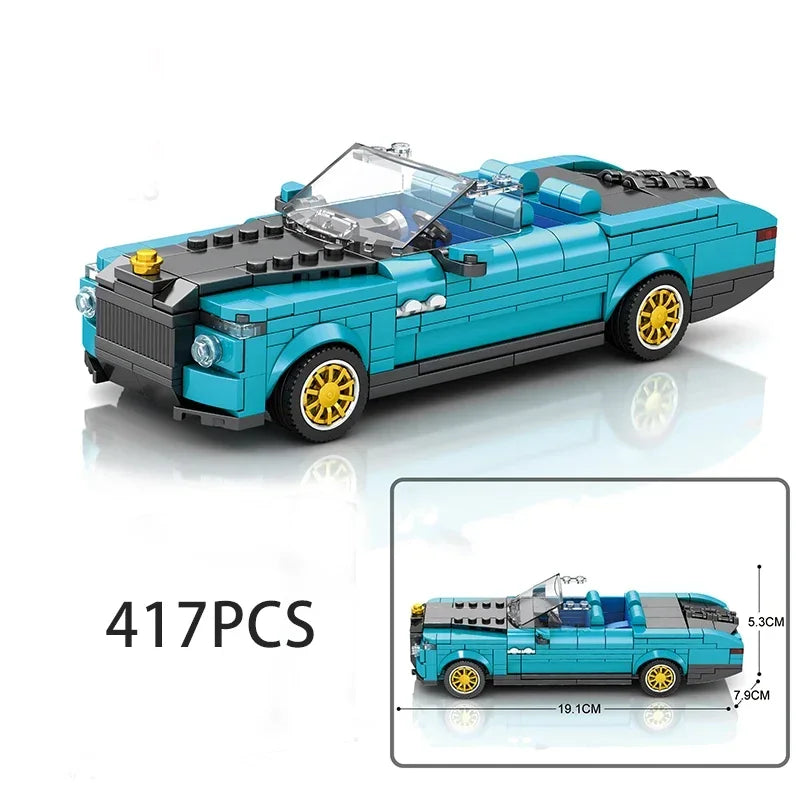 Speed Champions Series Racing Sports Vehiclea Technique Car Supercar Building Blocks Set Bricks Classic MOC Model Toys For Kids