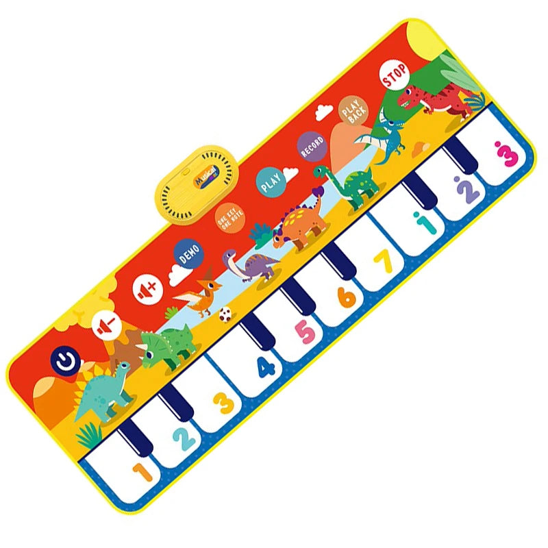 Coolplay Musical Piano Mat for Kids Toddlers Floor Keyboard Dance Mat with 8 Animal Sounds Baby Mat Educational Toys