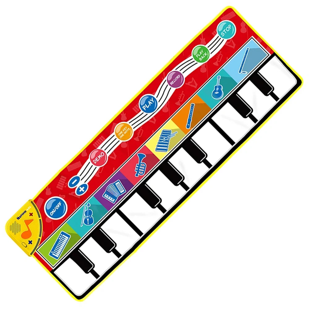 Coolplay Musical Piano Mat for Kids Toddlers Floor Keyboard Dance Mat with 8 Animal Sounds Baby Mat Educational Toys
