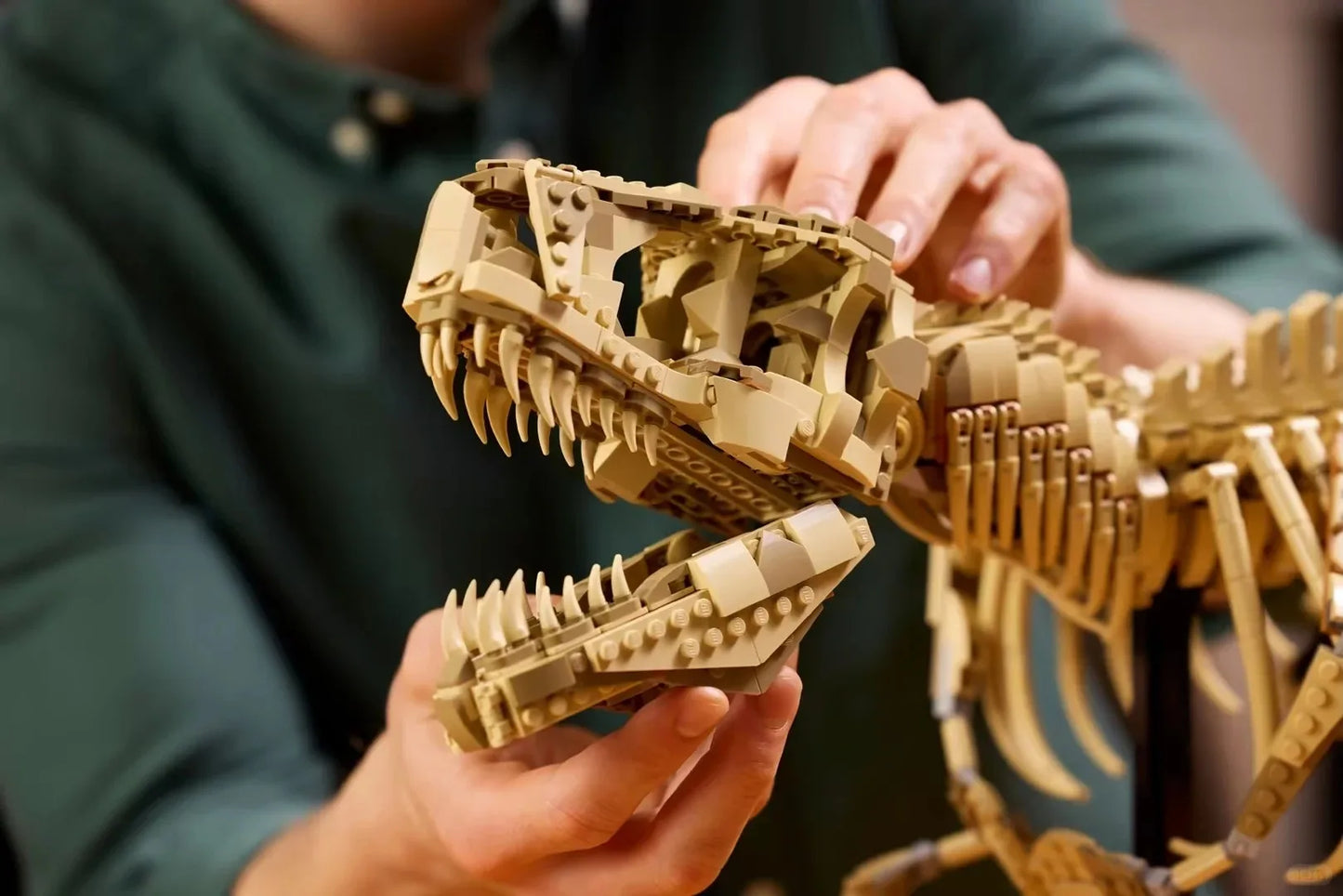 2025 New 76968 large Creative Dinosaur T-Rex Fossils Tyrannosaurus Rex Building Blocks  World Park  for Kids Boys Birthday Gifts