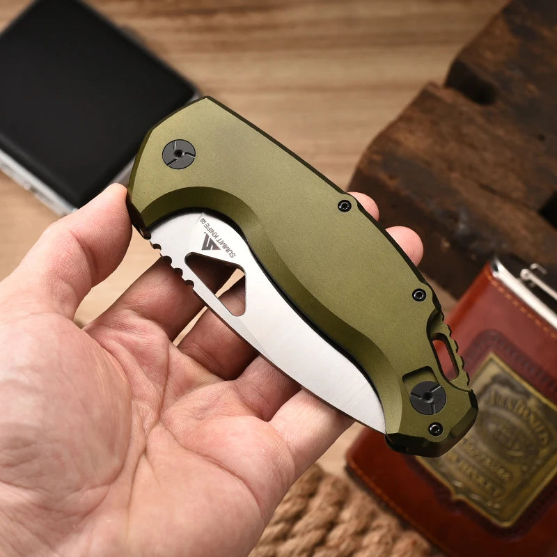FOX-SK-02OD multi-functional folding knife, outdoor camping, climbing, fishing, emergency rescue tool, sharp fruit knife