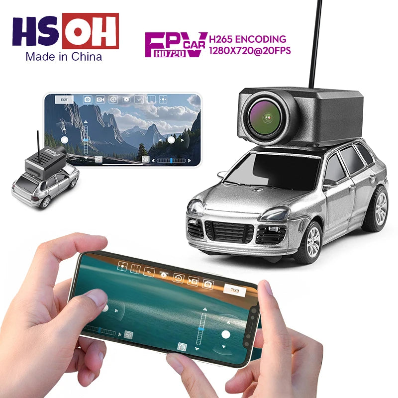 WLtoys 6401 1/64 Mini RC Car With Wifi APP Control,720P FPV Camera,Full Scale Built In Gyroscope VR Videography Toys for Kids