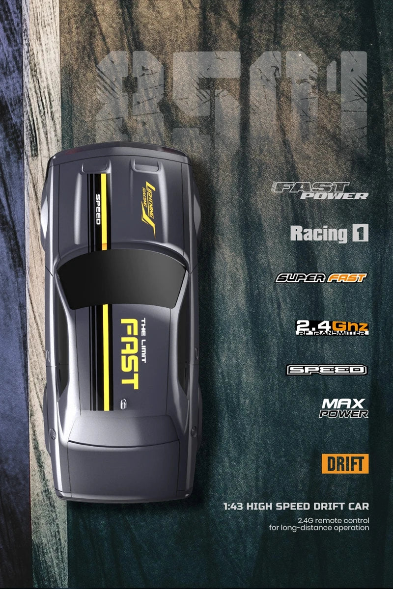 1/64 2.4G High speed Drift Rc Car 4WD Remote Control Car Four Wheel Drive Radio Controlled Mini RTR Racing Model Boy Toy Gift