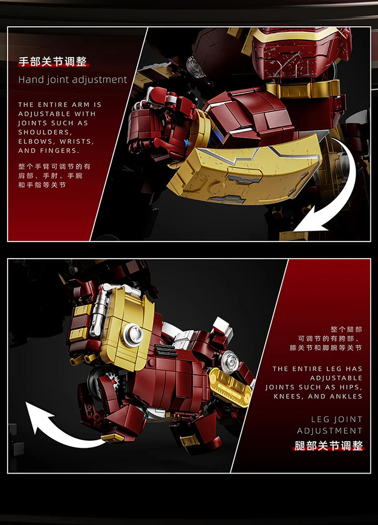 Iron Man The Hulkbuster Ultron Edition Building Block Classics The Avengers Superhero DIY Mech Model Figurines Bricks Toys Gifts