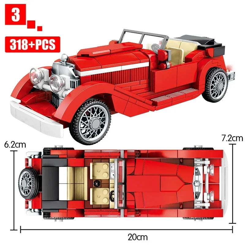 Speed Champions Series Racing Sports Vehiclea Technique Car Supercar Building Blocks Set Bricks Classic MOC Model Toys For Kids