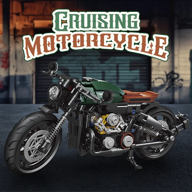 Classic 1:8 Super Motorbike Building Bricks Sets City Racer Motorcycle Technical Blocks Toys Gifts for Kids Boys Adult 600+pcs