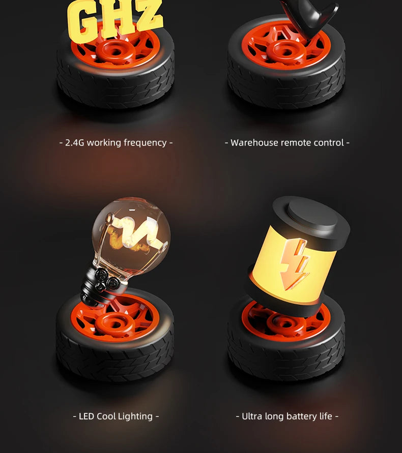 1/64 2.4G High speed Mini Drift Rc Car 4WD Remote Control Car Four Wheel Drive Radio Controlled Mini Racing Model Boy Toy Gifts