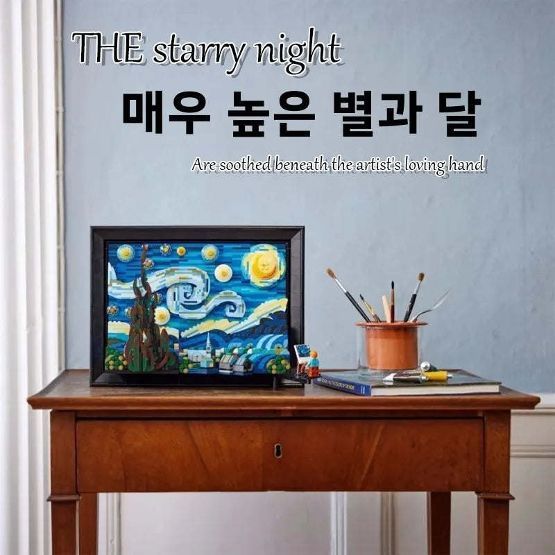 Van Gogh Starry Night 3D Puzzle Toy Aosphere Decoration Gift for Boys And Girls Starry  High Aesthetic Value Assembly Toy