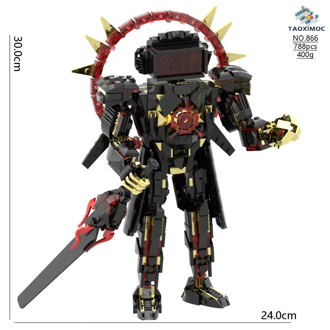 Skibidi Toilet Titan TV Man Speakerman Horror Game Bosses Camara Building Block Cartoon Doll Model Kids Birthday Halloween Gift