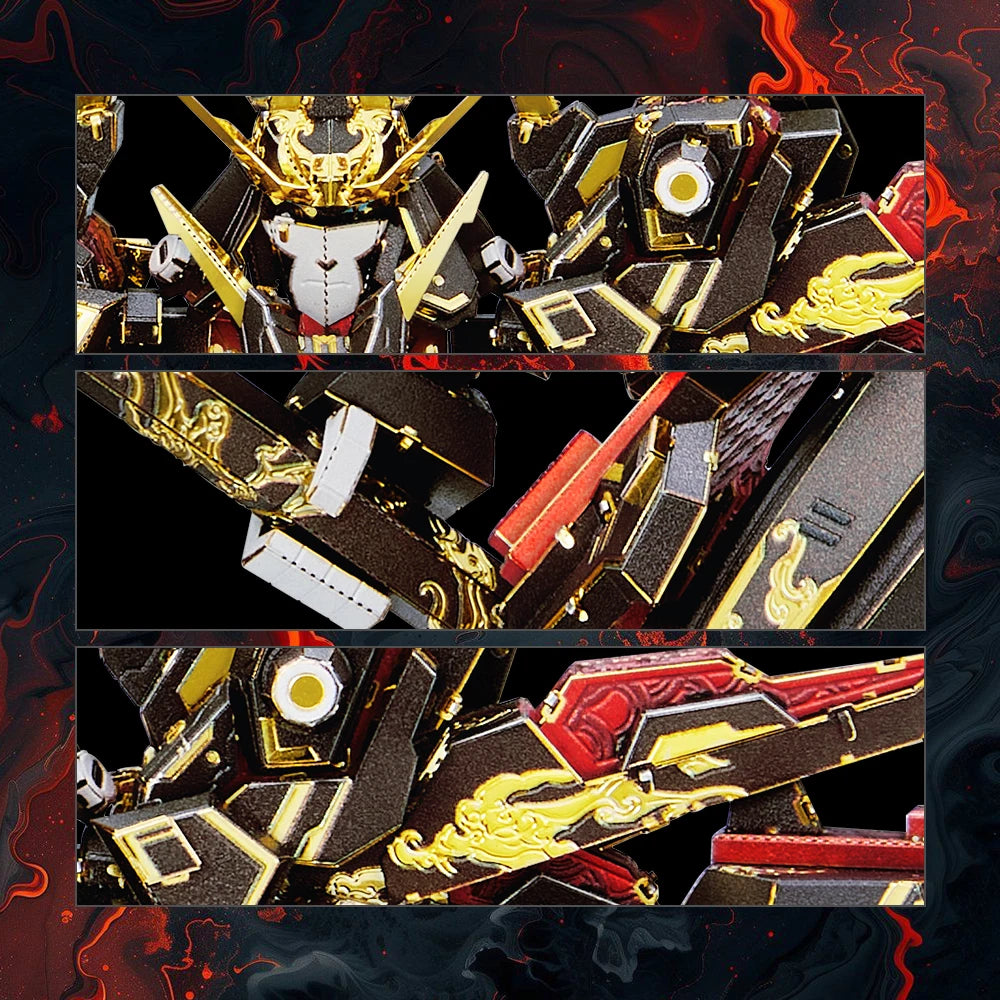 Piececool 3D Metal Model Kits The Monkey King Metal Puzzles DIY Wukong Mecha Assembly Jigsaw Set for Adult Christmas Gifts