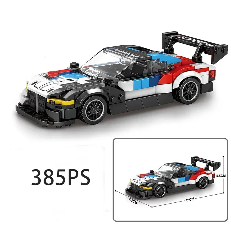 Speed Champions Series Racing Sports Vehiclea Technique Car Supercar Building Blocks Set Bricks Classic MOC Model Toys For Kids