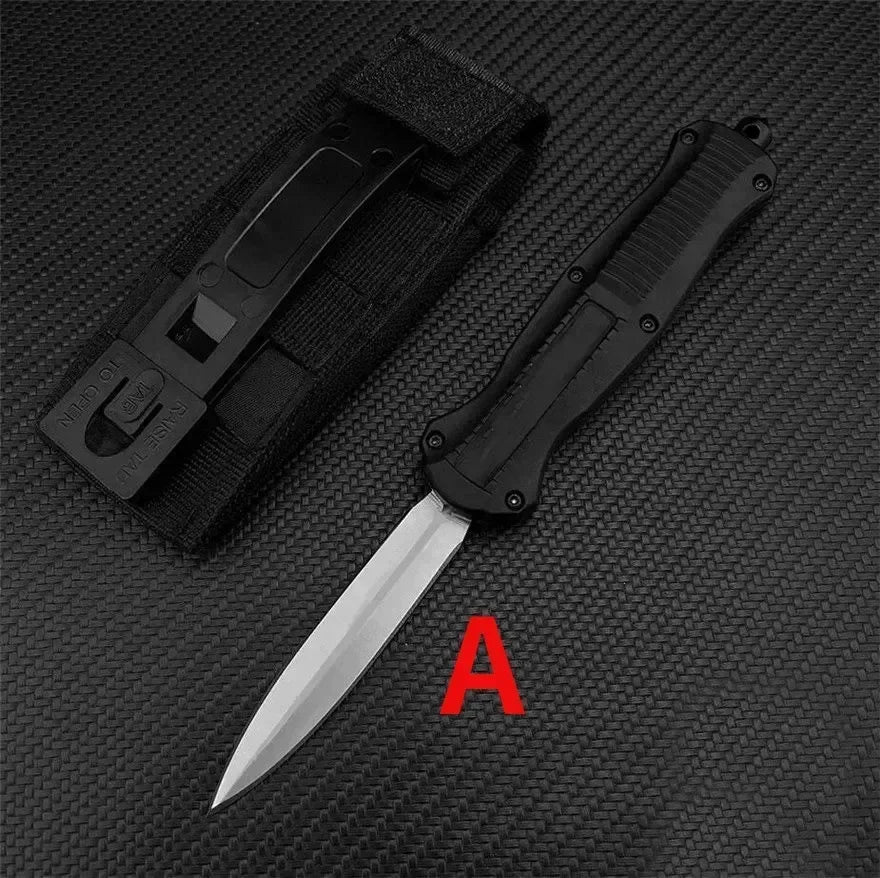 High Quality BM 3300 Infidel A016 Quick Opening D2 Blade Wood Handle Hunting Knife Camping Self Defense EDC Multitool Tools Gift
