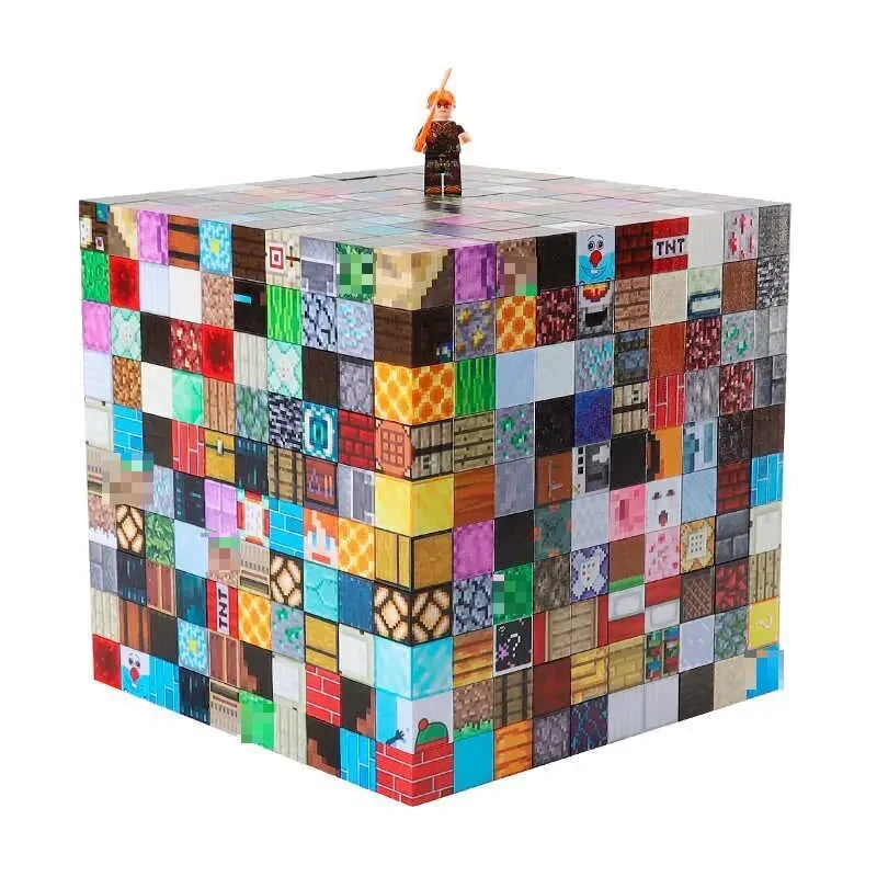 2025 New 10-300pcs DIY Magnetics Building Blocks Mini World Magnetic Building Blocks Puzzle Blocks For Children's Birthday Gifts