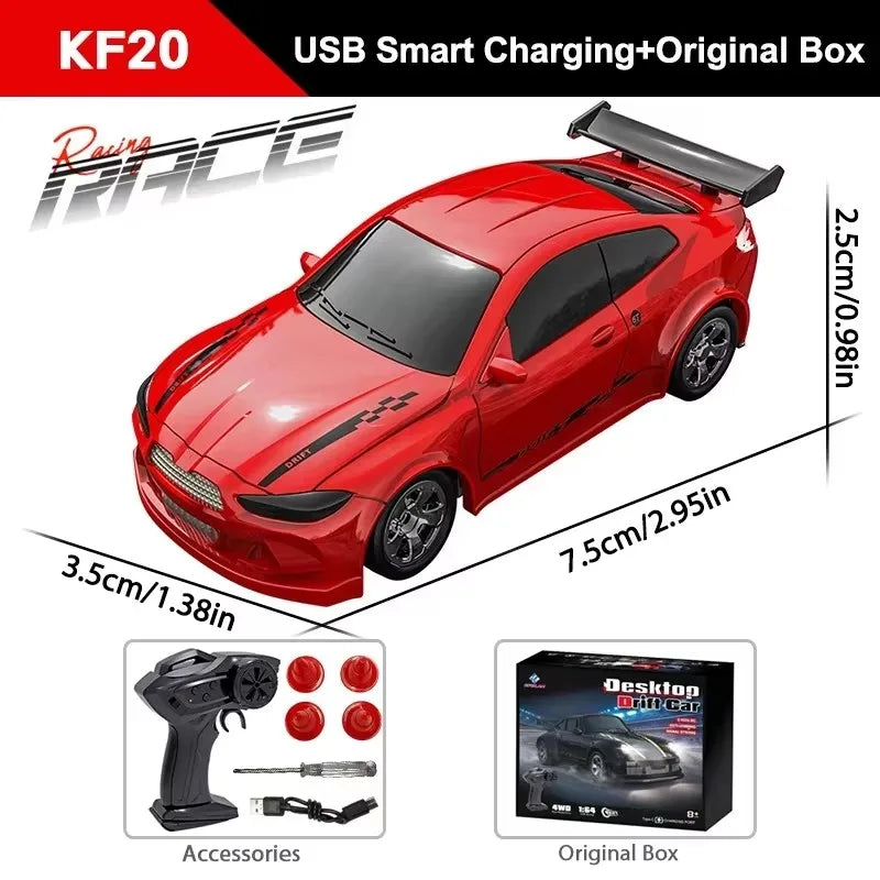 1/64 2.4G High speed Mini Drift Rc Car 4WD Remote Control Car Four Wheel Drive Radio Controlled Mini Racing Model Boy Toy Gifts