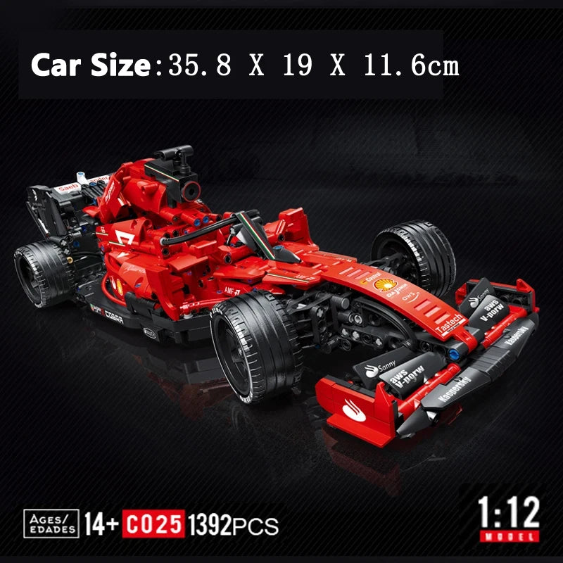 High-tech Building Blocks F1 Formula 1 Remote Control Super Speed Racing Model Rc Car Kid Toys and Moc Updated accessory package