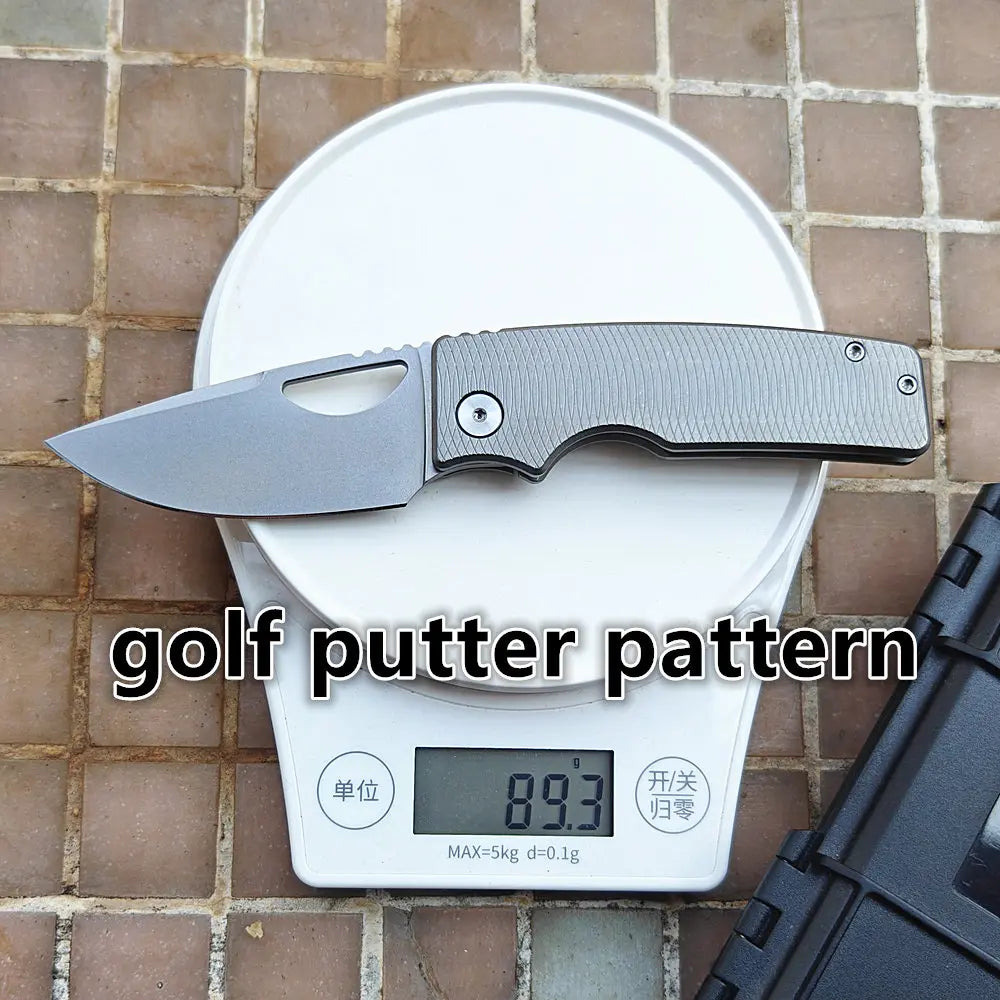 JUFULE Made OZ Rosie Titanium Handle 60+ HRC 154CM Steel Ceramic Bearing Tactical EDC Tool Camping Hunting Outdoor Folding Knife
