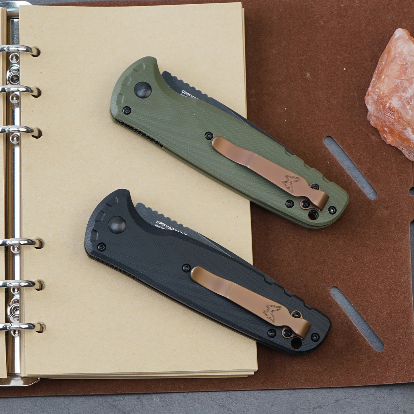 Outdoor Survival Folding Knife, EDC Knife, D2 Steel G10 Handle, BM Knife 4300 Knife Fan Collector, Suitable for Survival Hunting