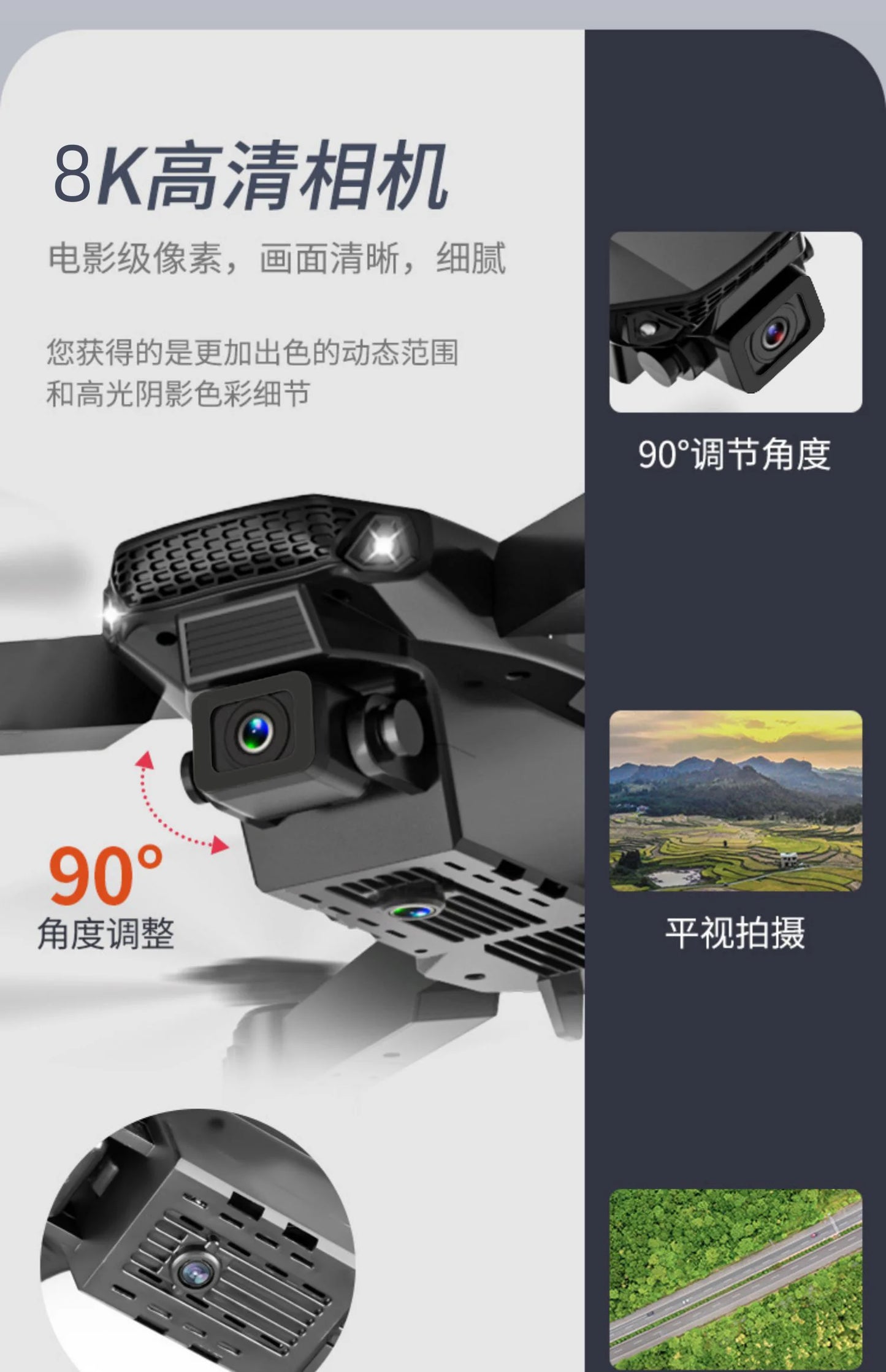 KBDFA 2024 New E88 Pro WIFI FPV Drone Wide Angle HD 4K 1080P Camera Height Hold RC Foldable Quadcopter Dron Helicopter Toys Gift
