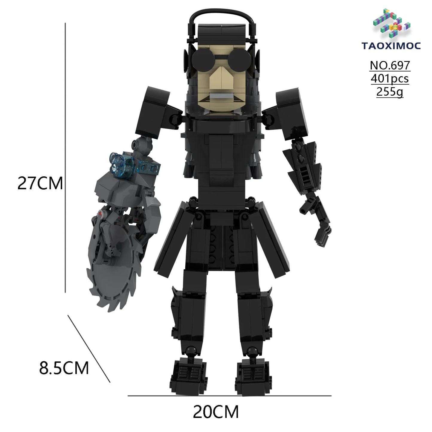 Skibidi Toilet Titan TV Man Speakerman Horror Game Bosses Camara Building Block Cartoon Doll Model Kids Birthday Halloween Gift
