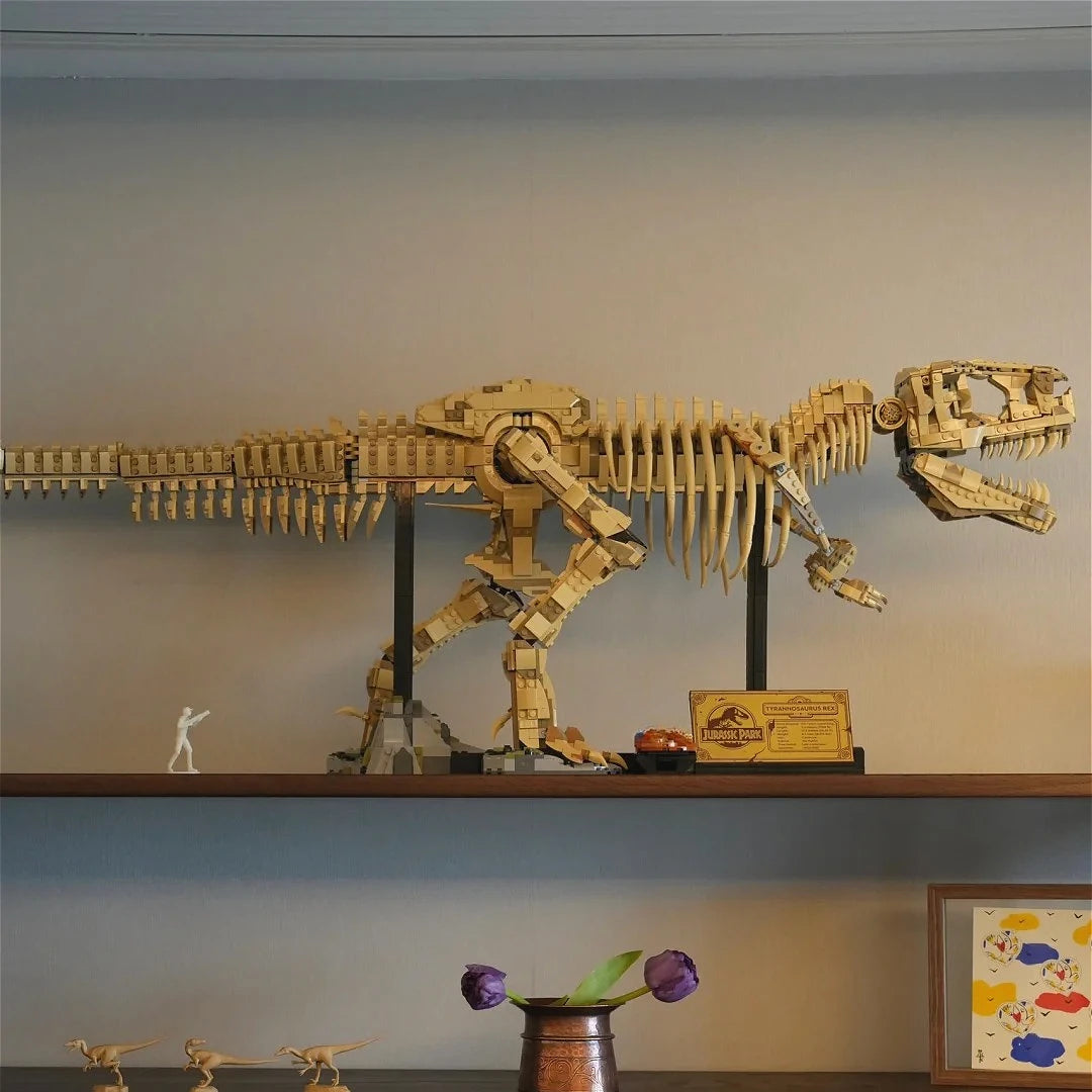 2025 New 76968 large Creative Dinosaur T-Rex Fossils Tyrannosaurus Rex Building Blocks  World Park  for Kids Boys Birthday Gifts