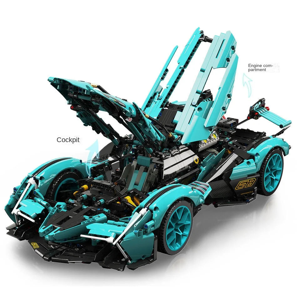 2023 Building Blocks Concept Edition Sports Car Super Racing Building Blocks Brick Model Overspeed Car Toy Children's gift