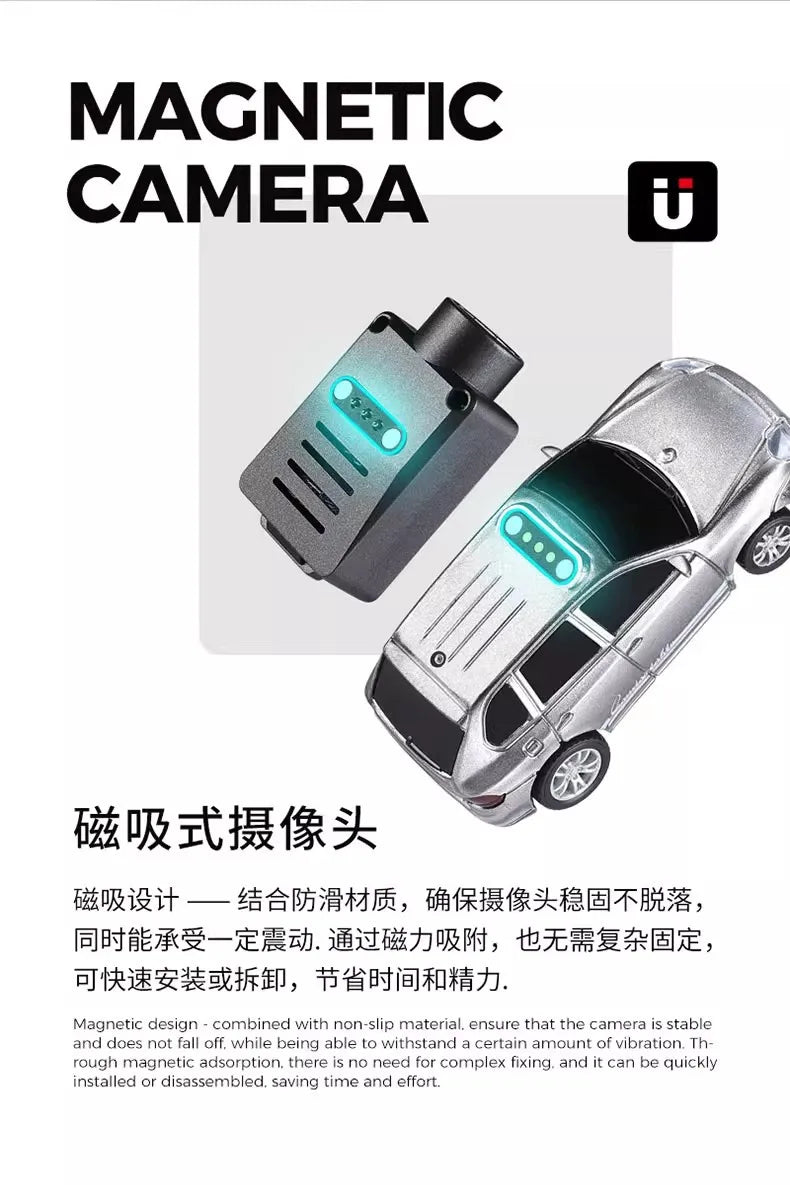 WLtoys 6401 FPV RC Mini Vehicle Full Scale Photo Self-stabilising Rear Drive Small Car Model 1:64 720P Remote Control Car