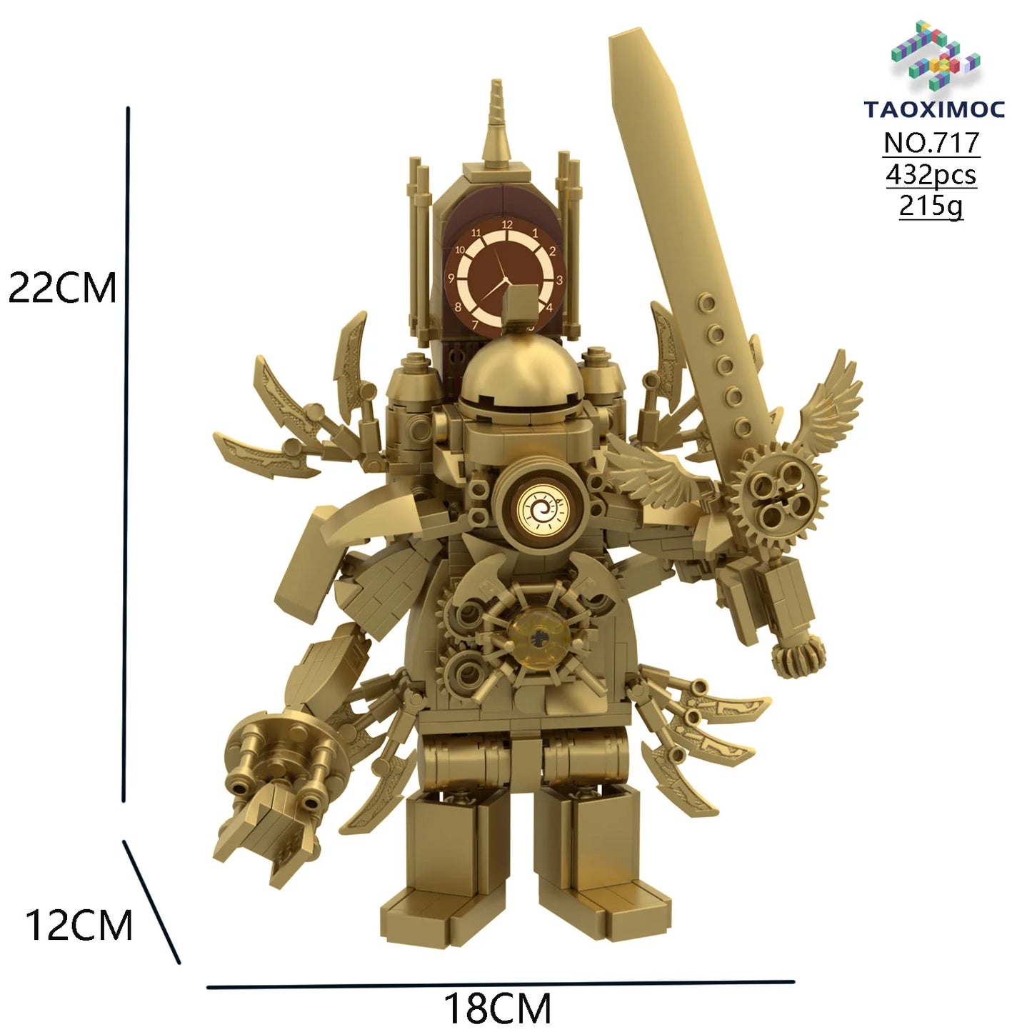 Skibidi Toilet Titan TV Man Speakerman Horror Game Bosses Camara Building Block Cartoon Doll Model Kids Birthday Halloween Gift