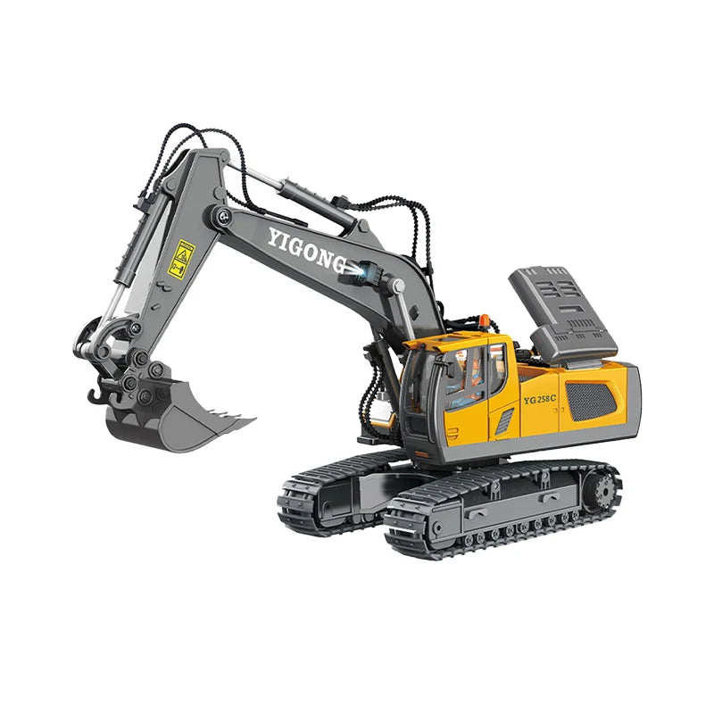 New 4WD Professional Remote Control Excavator Alloy Dump Truck Bulldozer Model RC Car Construction Vehicle Toys Children Gifts