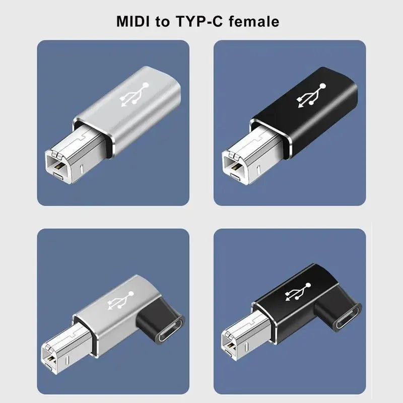 Clearance_USB 2.0 Printer Adapter USB Type C to Type B Male For Printer Hard Drive Base Fax Machine Scanner USB 2.0 Type C Print
