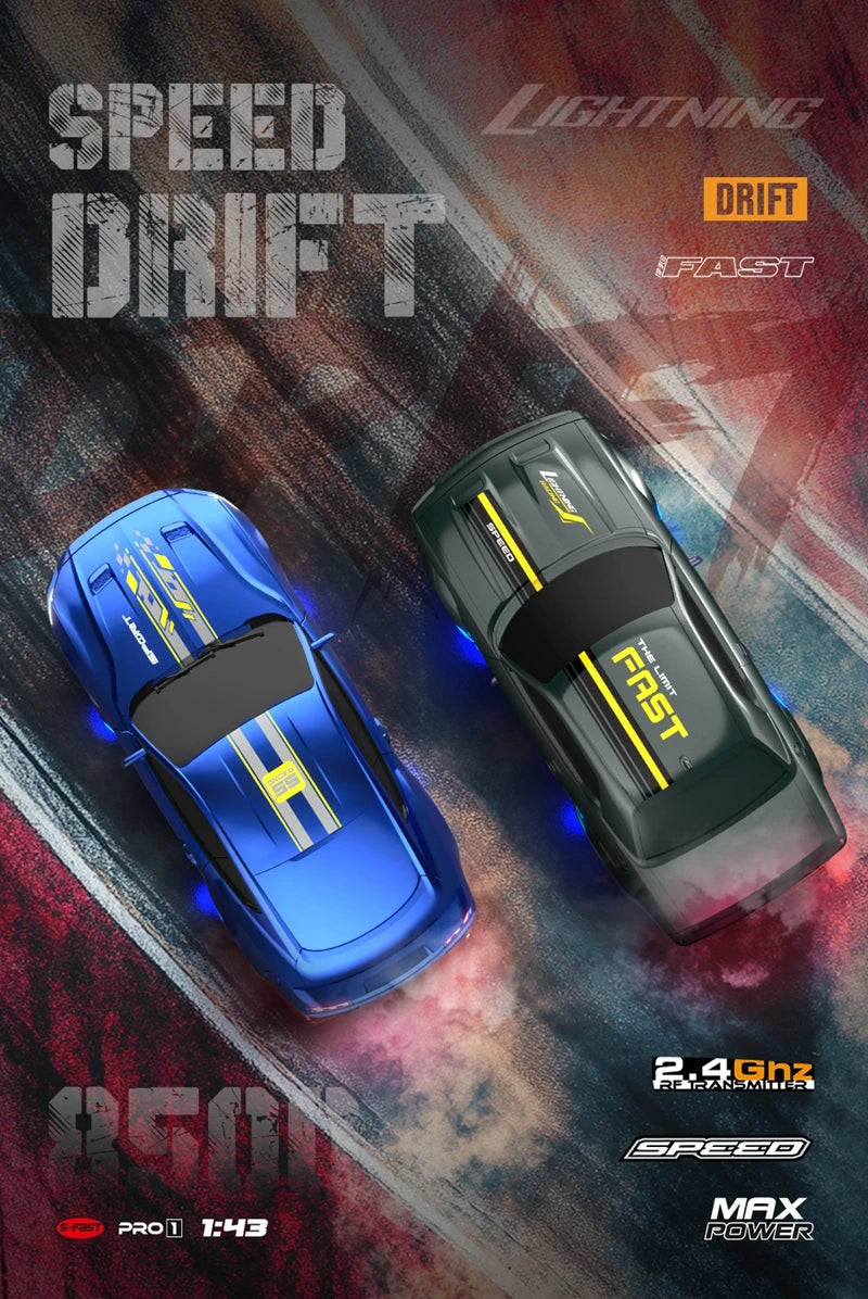 1/64 2.4G High speed Drift Rc Car 4WD Remote Control Car Four Wheel Drive Radio Controlled Mini RTR Racing Model Boy Toy Gift