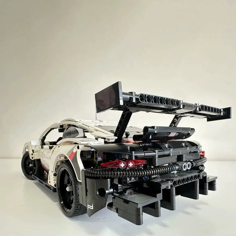 New 1580PCS Remote Control Car Building Set 1:10 Technical Sport Racing Car Building with Motor and Led Light Kit Toy Adult Gift