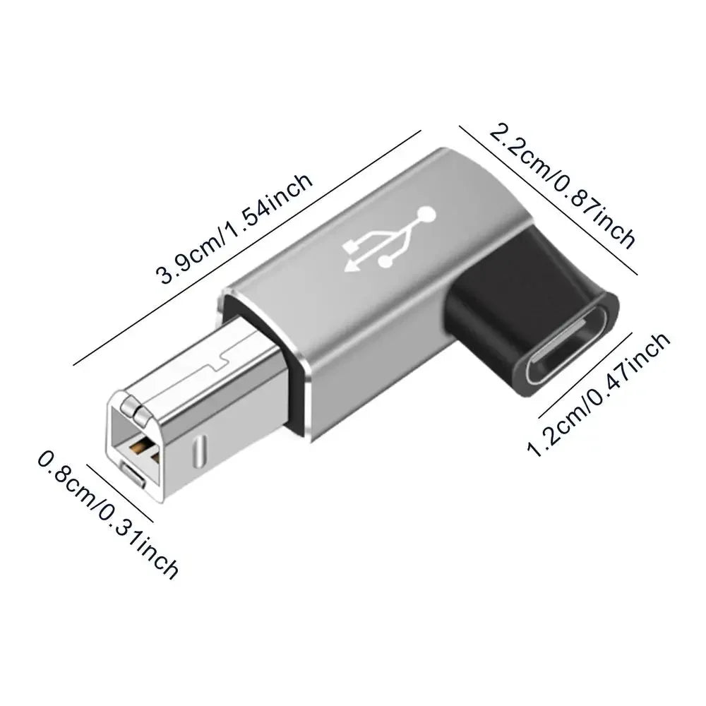 Clearance_USB 2.0 Printer Adapter USB Type C to Type B Male For Printer Hard Drive Base Fax Machine Scanner USB 2.0 Type C Print