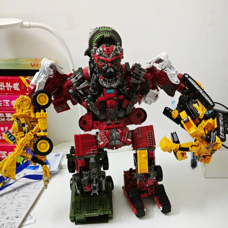 DD03 Anime Transformation Toys Cool Devastator Robot Car AOYI 8 IN 1 Mixmaster Movie Action Figure Vehicle Engineering Model