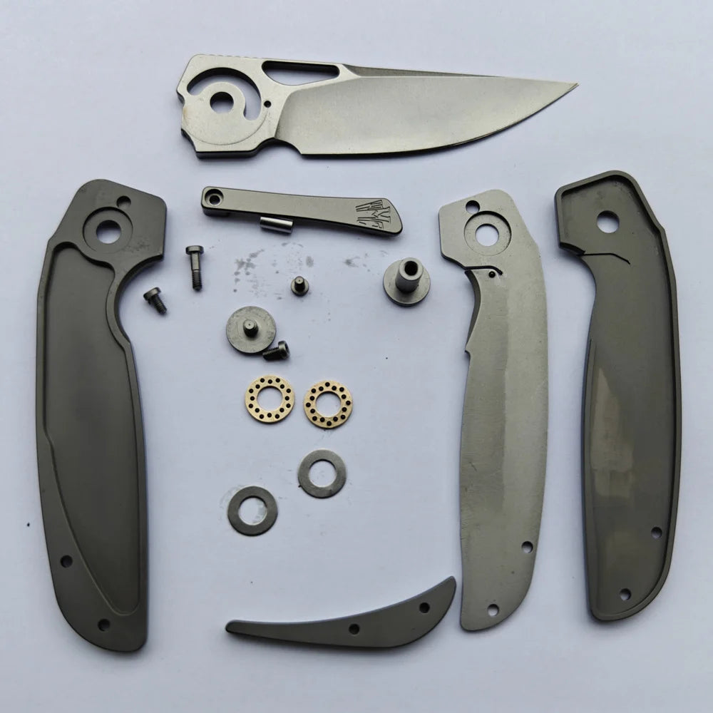 JUFULE HMC Transient 3.2" Flipper Titanium 154CM Steel Ceramic Bearing Pocket EDC Tool Camping Hunting Tactical Folding Knife