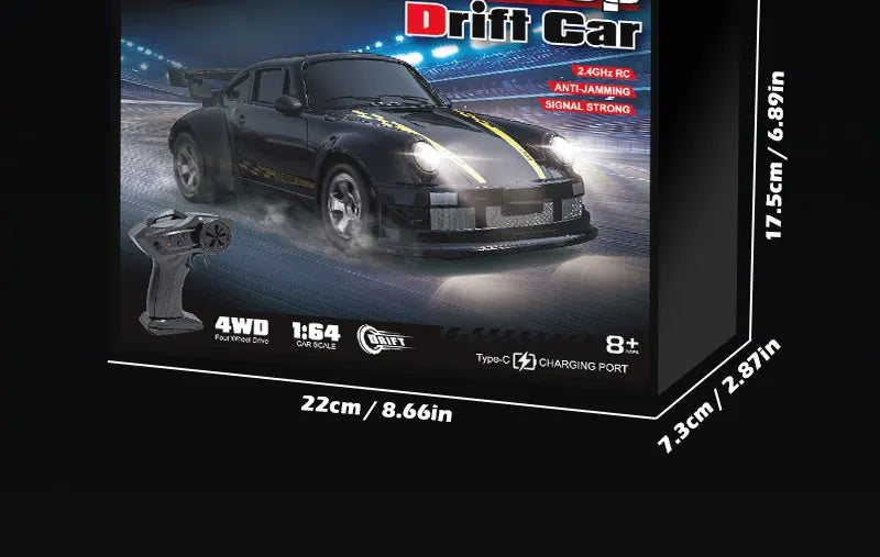 1/64 2.4G High speed Mini Drift Rc Car 4WD Remote Control Car Four Wheel Drive Radio Controlled Mini Racing Model Boy Toy Gifts