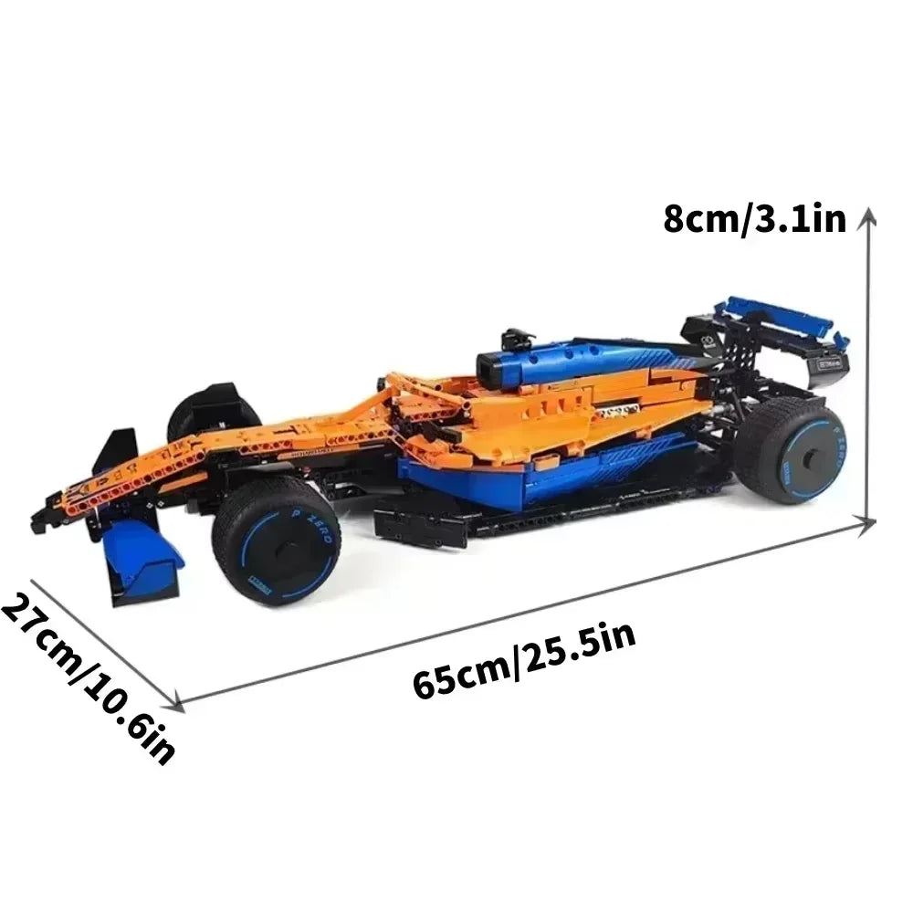 New Technical Machinery 42206 42207 F1 Race Car 1639PCS Building Blocks Model Car Assembly Bricks MOC Ornament Adults Gifts Toys