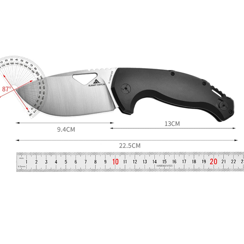 FOX-SK-02OD multi-functional folding knife, outdoor camping, climbing, fishing, emergency rescue tool, sharp fruit knife